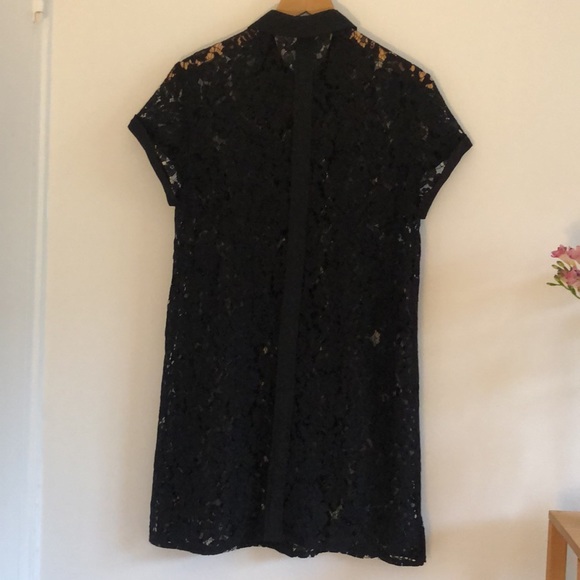 Black lace collared dress (M) - Picture 6 of 10